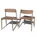 Modern Wooden Dining Chairs With Simple Design And Sleek Legs In Minimalist Setting