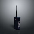 Vintage Electronic Device Classic Mobile Phone With Long Antenna And Keypad Panel