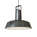 Industrial Metal Pendant Light with Large Dome Shade Vintage Hanging Lighting Fixture