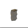 Elegant Modern Metallic Twisted Striped Decorative Sculpture Set for Home Decor