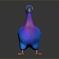 Modern Pigeon Cartoon Pigeon Animation Pigeon 3d model