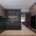 Modern Living Dining Room Interior With Dark Sofa Coffee Table And Wooden TV Wall