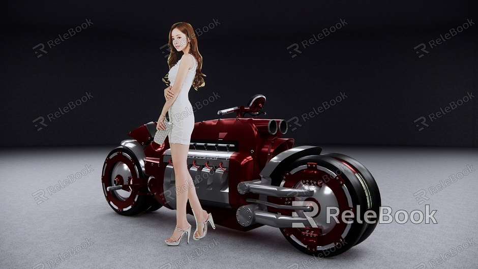 Modern Motorcycle Mechanical Motorcycle model