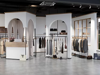 Modern Clothing Store 3d model