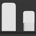 Modern White Charging Stand With Dual Holders For Phones And Devices