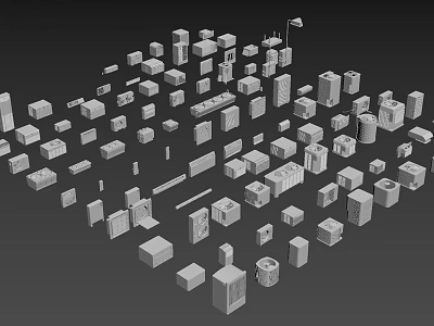 Diverse Electronic Appliances 3D Models With Various Geometric Shapes And Forms 3d model