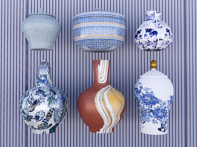 Chinese Ceramic Vase 3d model