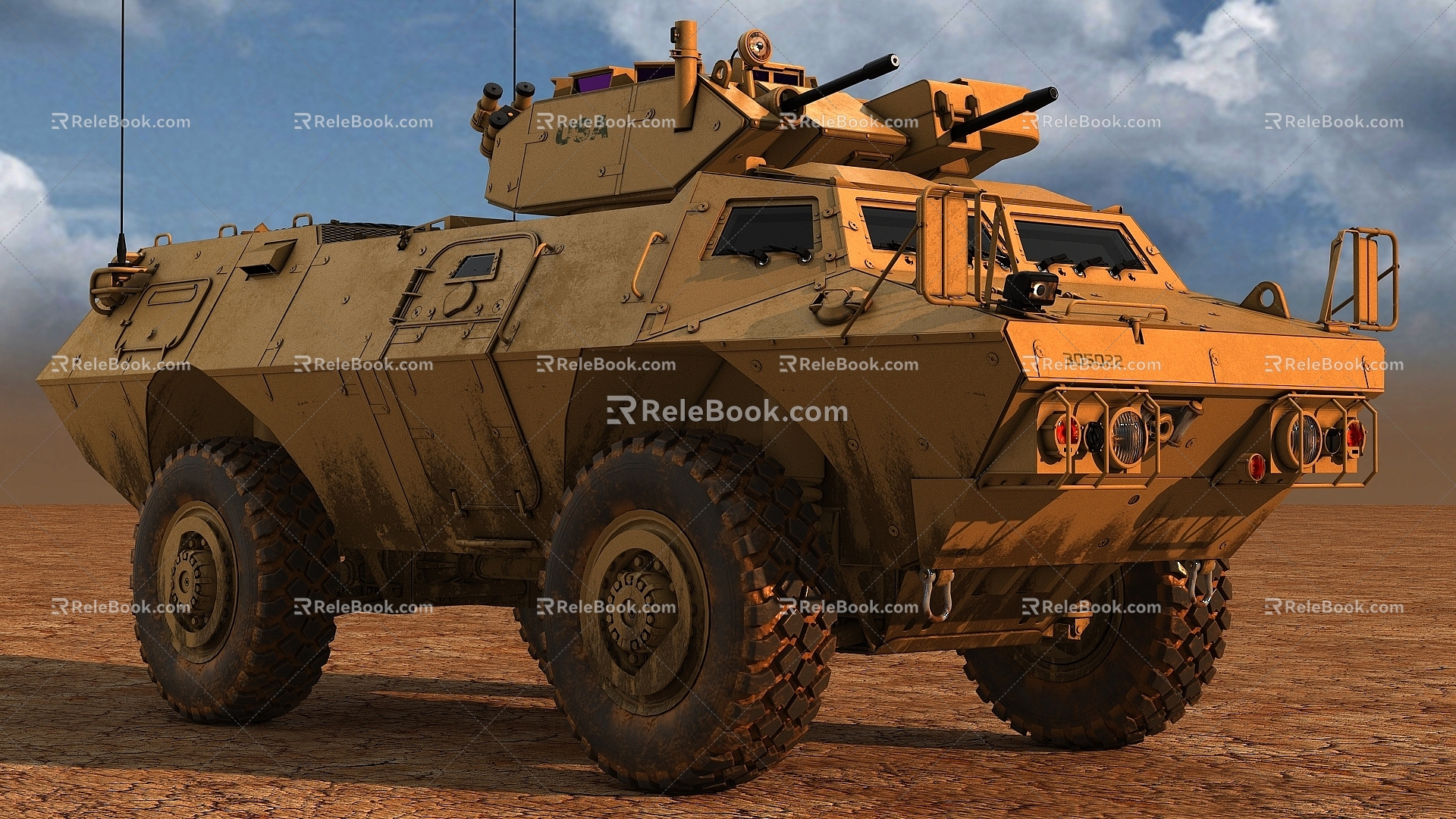 M1117 Defender ASV Armored Security Vehicle Chariot Tank Military Vehicle US Army Chariot Armored Vehicle Military Vehicle 3d model