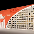 2022 Shanghai Fashion Ceremony Sign In Wall With Decorative Dot Pattern Design