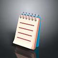 Spiral Bound Notebook with Red Lined Pages for Daily Use Essentials