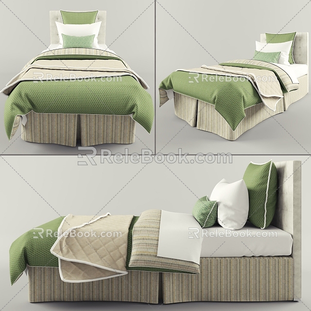 Single Bed 3d model