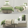 Single Bed 3d model