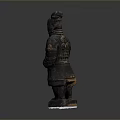 Intricate Terracotta Warrior Sculpture Carving Ancient Chinese Hand Carved Warrior Figure Artwork