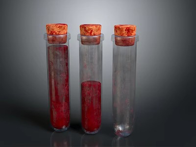 Modern Blood Bottle Old Bottle Old Medicine Bottle 3d model