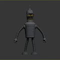 Robot Assistant Small Robot Butler Robot Butler Figure Game Figure 3d model