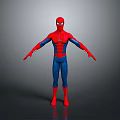 Red And Blue Spider Man Costume Figure With Arms Outstretched Pose
