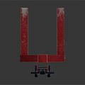 Red And Black Manual Pallet Jack With Heavy Duty Wheels For Industrial Use