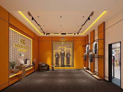 Modern Public Office Space With Open Layout Desks Collaborative Areas And Bright Lighting 3d model