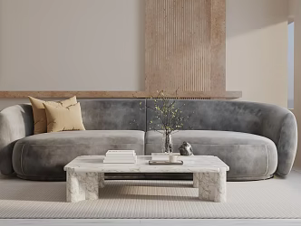 Modern three-seat sofa 3d model