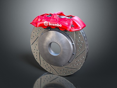 Modern brake pads 3d model