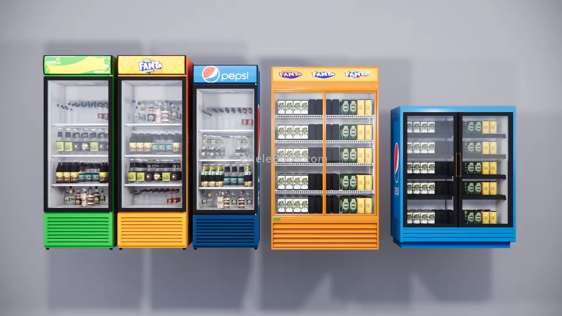 modern vending machine self-service vending machine 3d model