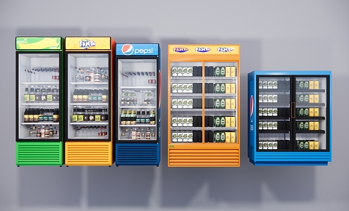 modern vending machine self-service vending machine 3d model