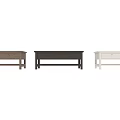 Wooden Coffee Tables In White And Brown With Drawers And Shelves Design