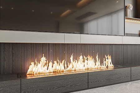 Modern Fireplace Decorative Fireplace 3d model