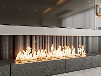 Modern Fireplace Decorative Fireplace 3d model