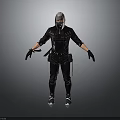 Full Body Tactical Combat Outfit With Helmet Mask Gloves And Black Boots