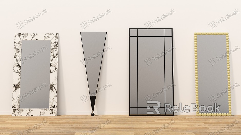 Modern Mirror Floor-Standing Dressing Full-length Mirror model