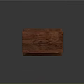 Red Wooden Storage Cabinet With Multiple Drawers And Classic Wood Grain Surface Design