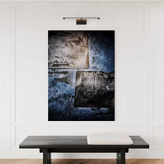abstract decorative painting 3d model