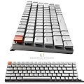 K3 Mechanical Keyboard With Sleek Design And Orange Accent Keycap For Typing 3d model