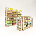 Modern Shelf Convenience Store Snack Shelf 3d model