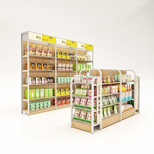 Modern Shelf Convenience Store Snack Shelf 3d model