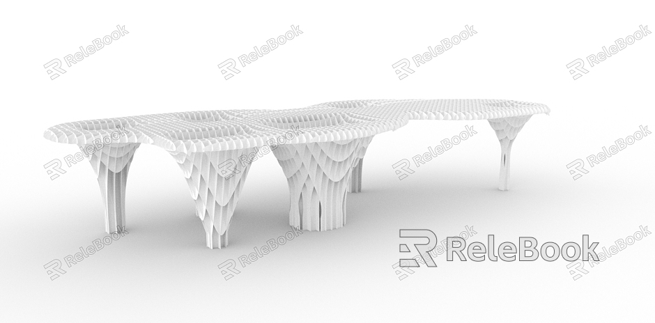 Alien landscape pavilion model