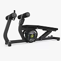 Black Fitness Training Equipment with Adjustable Roller and Comfortable Pad for Core Strength Workout at Home