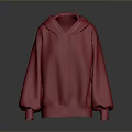 Red Hoodie With Comfortable Design For Daily Casual Wear Use