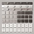 Modern socket outlet switch 3d model