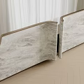 Modern Bar Counter Interior With Marble Surface And Contemporary Design Features 3d model