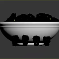 Fresh Ripe Blackberries in White Bowl with Scattered Berries on Table Surface