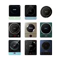Modern Mini Round Induction Cooker Electric Ceramic Cooker Light Wave Cooker Induction Cooker Induction Cooker Integrated Panel 3d model