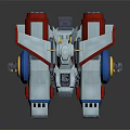 Modern Sci-Fi Car Sci-Fi Weapon Sci-Fi Battle Car Soldiers 3d model
