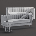 Evadine multi-person sofa sofa sofa sofa sofa living room sofa 3d model