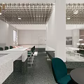 Modern reception area Sales negotiation area 3d model