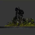 Warrior Samurai Soldier Guard Assassin Killer Ancient Soldier Ancient Assassin Killer 3d model