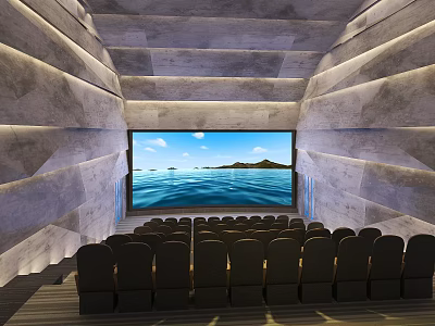 Modern Cinema 3d model