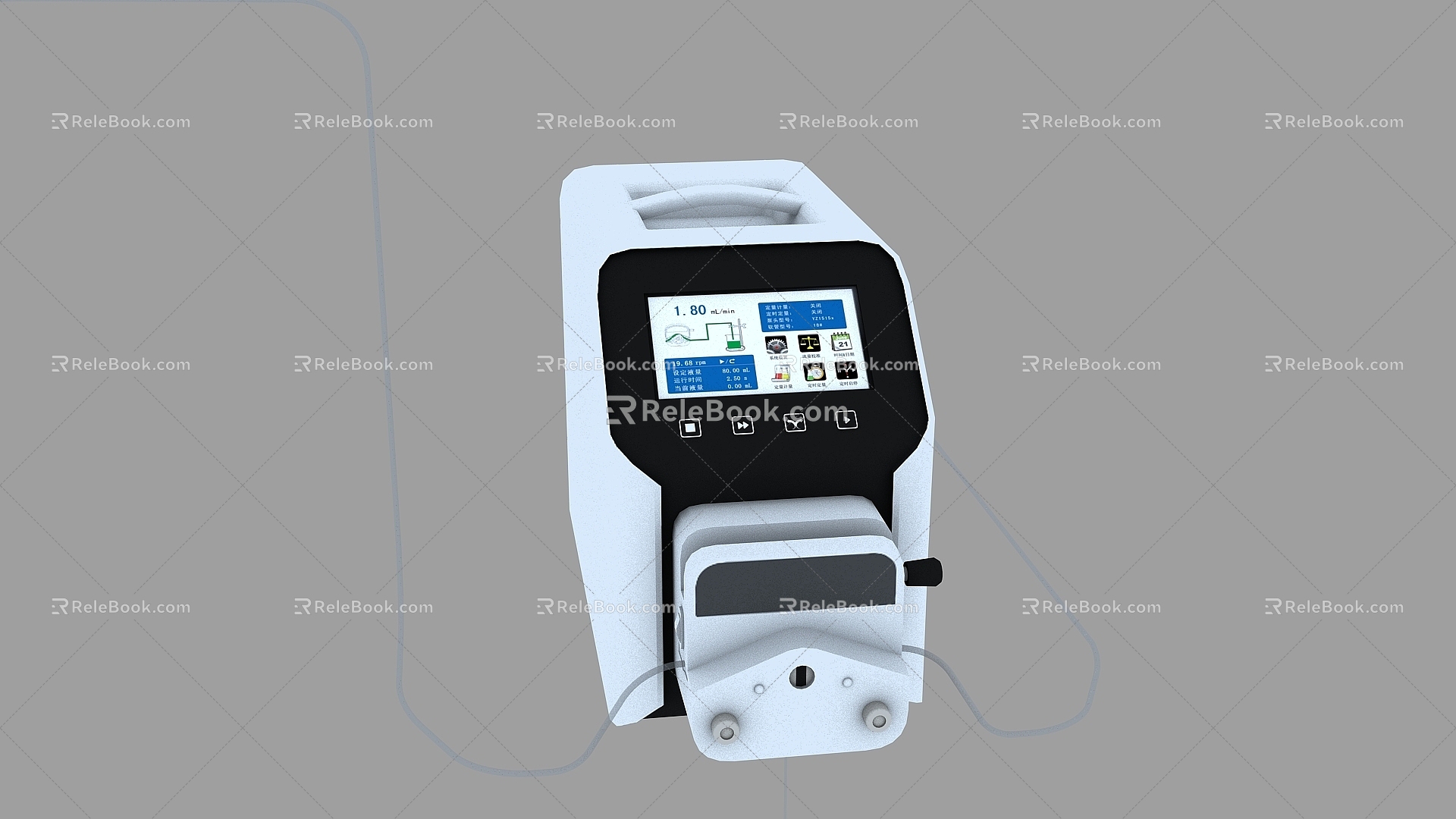 peristaltic pump peristaltic 3d model