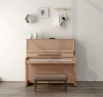 Nordic Piano Wall Decorations 3d model